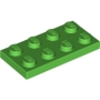 LEGO Plaat 2x4 HELDERGROEN (100 stuks) LEGO Plaat 2x4 HELDERGROEN (100 stuks)