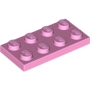 LEGO Plaat 2x4 LICHTROZE (100 stuks) LEGO Plaat 2x4 LICHTROZE (100 stuks)