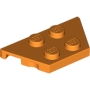 LEGO Plaat 2x4 Wedge ORANJE (100 stuks) LEGO Plaat 2x4 Wedge ORANJE (100 stuks)