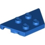 LEGO Plaat 2x4 Wedge BLAUW (100 stuks) LEGO Plaat 2x4 Wedge BLAUW (100 stuks)