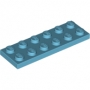 LEGO Plaat 2x6 AZUURBLAUW (100 stuks) LEGO Plaat 2x6 AZUURBLAUW (100 stuks)