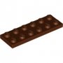 LEGO Plaat 2x6 BRUIN (100 stuks) LEGO Plaat 2x6 BRUIN (100 stuks)