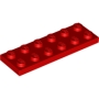 LEGO Plaat 2x6 ROOD (100 stuks) LEGO Plaat 2x6 ROOD (100 stuks)