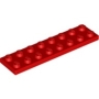 LEGO Plaat 2x8 ROOD (100 stuks) LEGO Plaat 2x8 ROOD (100 stuks)