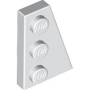 LEGO Plaat 3x2 Wedge Rechts WIT (100 stuks)