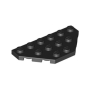 LEGO Plaat 3x6 Wedge ZWART (100 stuks)