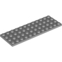 LEGO Plaat 4x12 LICHTGRIJS (10 stuks)
