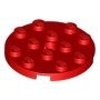 LEGO Plaat 4x4 Rond ROOD (100 stuks) LEGO Plaat 4x4 Rond ROOD (100 stuks)