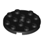 LEGO Plaat 4x4 Rond ZWART (100 stuks)