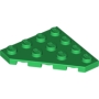 LEGO Plate 4x4 Wedge GREEN (100 pcs) LEGO Plate 4x4 Wedge GREEN (100 pcs)