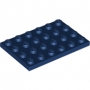 LEGO Plaat 4x6 DONKERBLAUW (100 stuks)