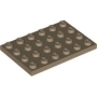 LEGO Plaat 4x6 DONKERBEIGE (100 stuks) LEGO Plaat 4x6 DONKERBEIGE (100 stuks)