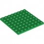LEGO Plate 8x8 GREEN (10 pcs)