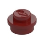 LEGO Plaat Rond 1x1 DONKERROOD (100 stuks) LEGO Plaat Rond 1x1 DONKERROOD (100 stuks)
