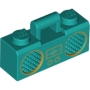 LEGO Radio Boom Box DARK TURQUOISE LEGO Radio Boom Box DARK TURQUOISE