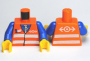 LEGO Torso Track Worker ORANGE (10 pcs)
