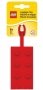 LEGO Bagage Label Steen 2x4 ROOD LEGO Bagage Label Steen 2x4 ROOD
