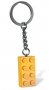 LEGO Sleutelhanger Steen 2x4 OKERGEEL LEGO Sleutelhanger Steen 2x4 OKERGEEL