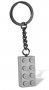 LEGO Sleutelhanger Steen 2x4 LICHTGRIJS LEGO Sleutelhanger Steen 2x4 LICHTGRIJS