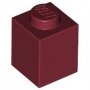 LEGO Steen 1x1 DONKERROOD (100 stuks) LEGO Steen 1x1 DONKERROOD (100 stuks)