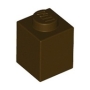 LEGO Brick 1x1 DARK BROWN (100 pcs)