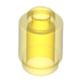 LEGO Steen 1x1 Rond TRANSPARANT GEEL (100 stuks)