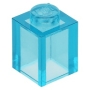 LEGO Steen 1x1 TRANSPARANT LICHTBLAUW (100 stuks) LEGO Steen 1x1 TRANSPARANT LICHTBLAUW (100 stuks)