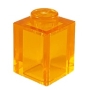 LEGO Brick 1x1 TRANS-ORANGE (100 pcs) LEGO Brick 1x1 TRANS-ORANGE (100 pcs)