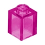 LEGO Steen 1x1 TRANSPARANT DONKERROZE (100 stuks) LEGO Steen 1x1 TRANSPARANT DONKERROZE (100 stuks)