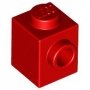 LEGO BRICK 1x1 with Stud on 1 Side RED (100 pcs) LEGO BRICK 1x1 with Stud on 1 Side RED (100 pcs)