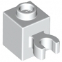 LEGO Brick 1x1 with Clip WHITE (100 pcs) LEGO Brick 1x1 with Clip WHITE (100 pcs)