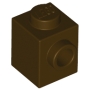LEGO Steen 1x1 met 1 Zij-nop DONKERBRUIN (100 stuks) LEGO Steen 1x1 met 1 Zij-nop DONKERBRUIN (100 stuks)