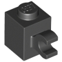 LEGO Steen 1x1 met Clip Hor.Grip ZWART (100 stuks) LEGO Steen 1x1 met Clip Hor.Grip ZWART (100 stuks)