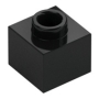 LEGO Steen 1x1x2 ZWART (100 stuks)