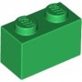 LEGO Steen 1x2 GROEN (100 stuks)