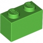 LEGO Steen 1x2 HELDERGROEN (100 stuks) LEGO Steen 1x2 HELDERGROEN (100 stuks)