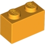LEGO Steen 1x2 OKERGEEL (100 stuks) LEGO Steen 1x2 OKERGEEL (100 stuks)