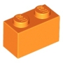 LEGO Steen 1x2 ORANJE (100 stuks) LEGO Steen 1x2 ORANJE (100 stuks)