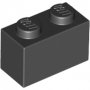 LEGO Steen 1x2 ZWART (100 stuks) LEGO Steen 1x2 ZWART (100 stuks)