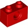 LEGO Steen 1x2 met Gat ROOD (100 stuks) LEGO Steen 1x2 met Gat ROOD (100 stuks)