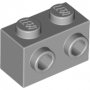 LEGO Steen 1x2 met Zij-noppen LICHTGRIJS (100 stuks) LEGO Steen 1x2 met Zij-noppen LICHTGRIJS (100 stuks)
