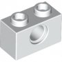LEGO Steen 1x2 met Gat WIT (100 stuks) LEGO Steen 1x2 met Gat WIT (100 stuks)