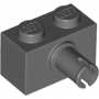 LEGO Steen 1x2 met Pin DONKERGRIJS (100 stuks) LEGO Steen 1x2 met Pin DONKERGRIJS (100 stuks)