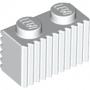 LEGO Steen 1x2 met Grill WIT (100 stuks) LEGO Steen 1x2 met Grill WIT (100 stuks)