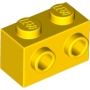 LEGO Steen 1x2 met Zij-noppen GEEL (100 stuks) LEGO Steen 1x2 met Zij-noppen GEEL (100 stuks)