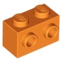 LEGO Steen 1x2 met Zij-noppen ORANJE (100 stuks) LEGO Steen 1x2 met Zij-noppen ORANJE (100 stuks)