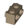LEGO Steen 1x2 met Noppen aan 2 Zijden DONKERBEIGE (100 stuks)