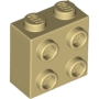 LEGO Brick 1x2x1 with Studs TAN (100 pcs)
