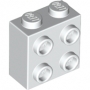 LEGO Steen 1x2x1 met Zij-noppen WIT (100 stuks) LEGO Steen 1x2x1 met Zij-noppen WIT (100 stuks)