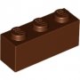 LEGO Steen 1x3 BRUIN (100 stuks) LEGO Steen 1x3 BRUIN (100 stuks)